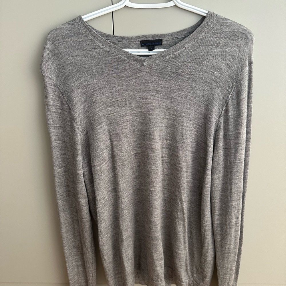Patrick Assaraf V Neck Sweater- New Without Tags